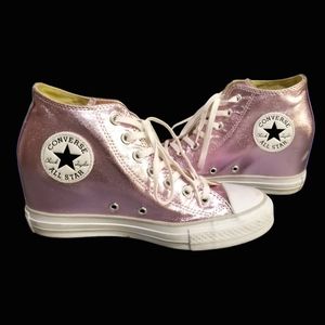 Converse- Lux Hidden Wedge in Pink Metallic!  Women's Size 8